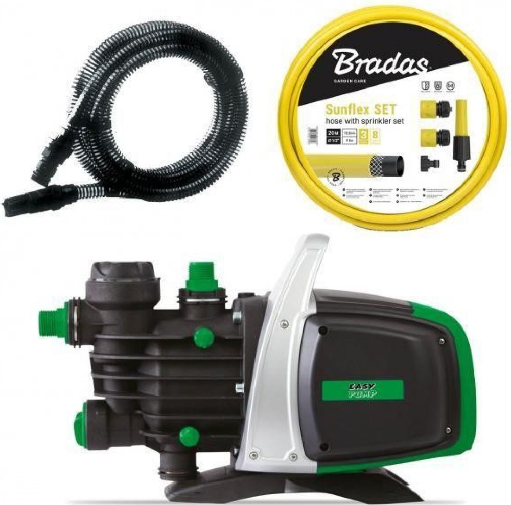 Samonasácacie čerpadlo EASY JET 1100 - SADA, SUNFLEX SET 20m, sacia súprava 7m